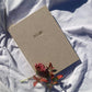 guided self-discovery journal, front linen hardcover